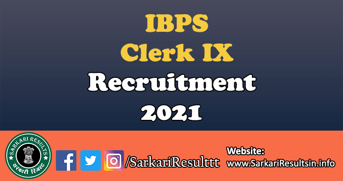 IBPS Clerk IX Recruitment Allotment Final Result 2021