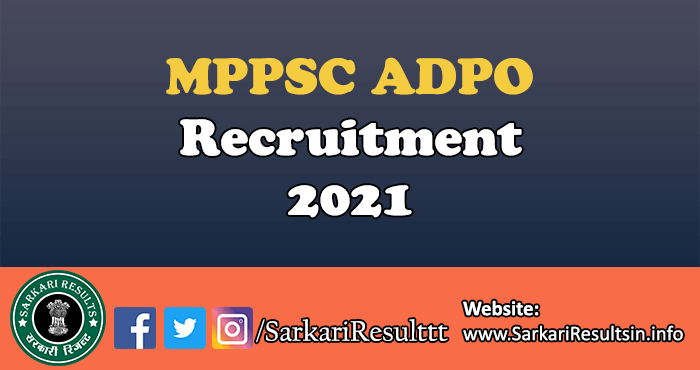 MPPSC ADPO Result 2022