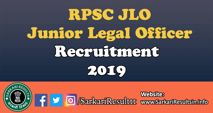 RPSC JLO Recruitment Final Result 2021