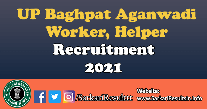 UP Baghpat Aganwadi Recruitment 2021