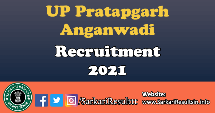 UP Pratapgarh Anganwadi Recruitment 2021