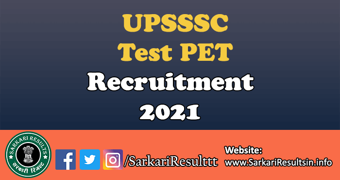 UPSSSC PET Result 2021
