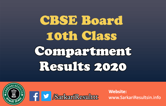 CBSE Board 10th Class Compartment Result