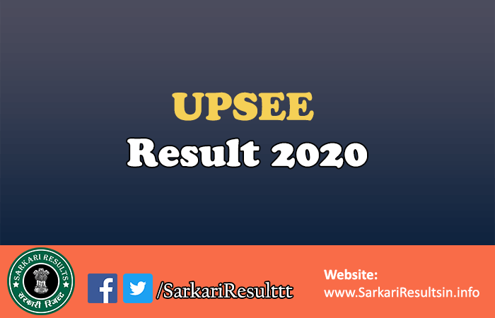 UPSEE Admission Entrance Exam Result