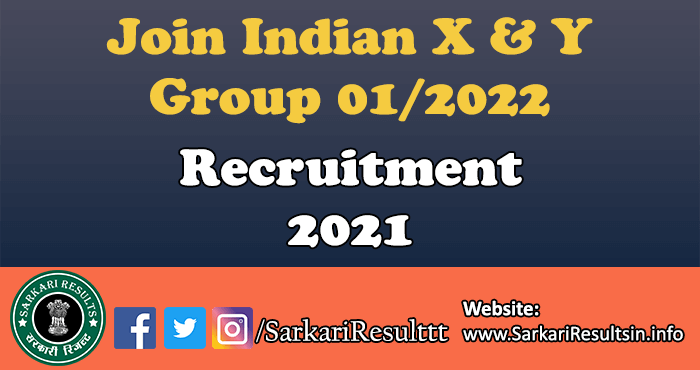 Join Indian X Y Group 01/2022 Airmen Form