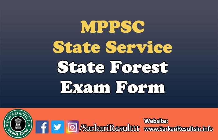 MPPSC State Service Forest Result 2021