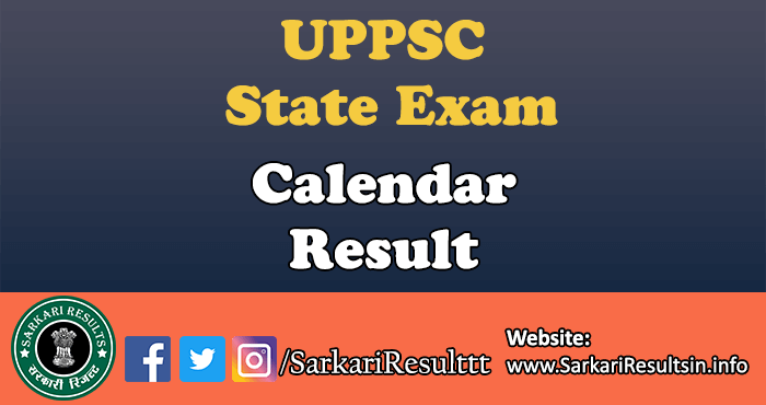 UPPSC State Exam Calendar 2022