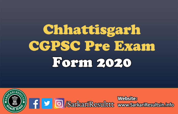 Chhattisgarh CGPSC Exam Result 2021