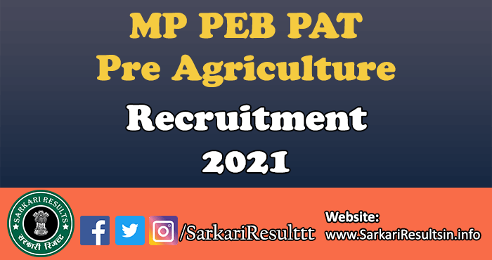 MP PEB PAT Pre Agriculture Test Result