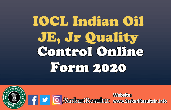 IOCL Indian Oil Junior Engineer Admit Card 2020