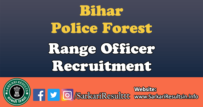 Bihar Police Forest Range Officer Marksheet 2022 