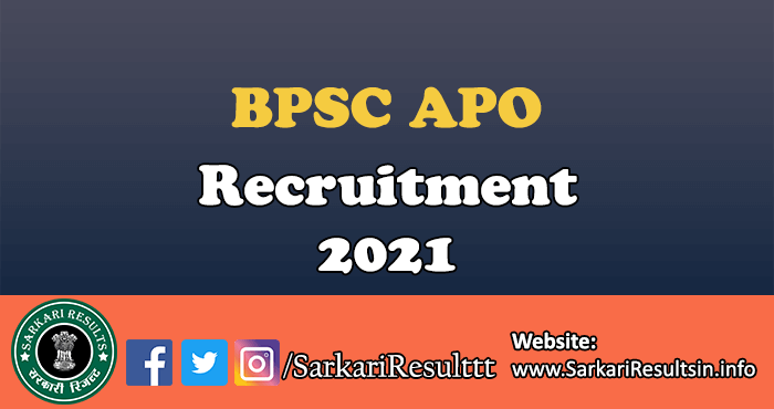 BPSC APO Revised Result 2022