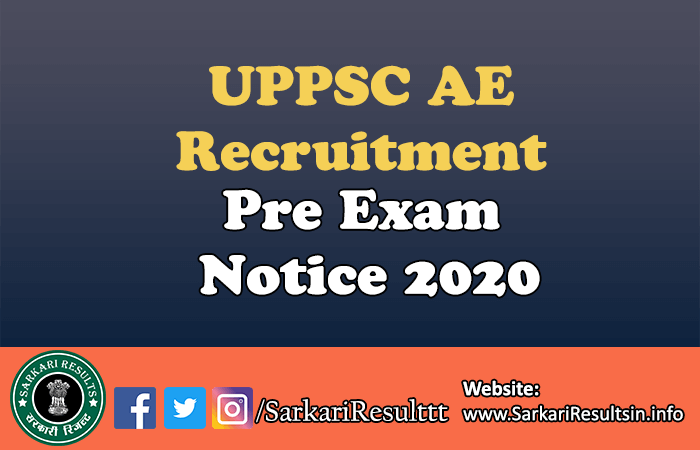 UPPSC AE Recruitment Final Result 2021