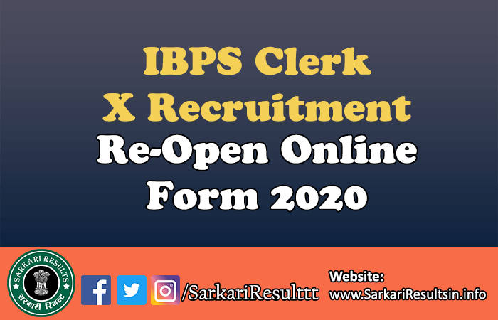 IBPS Clerk X Recruitment Result 2021