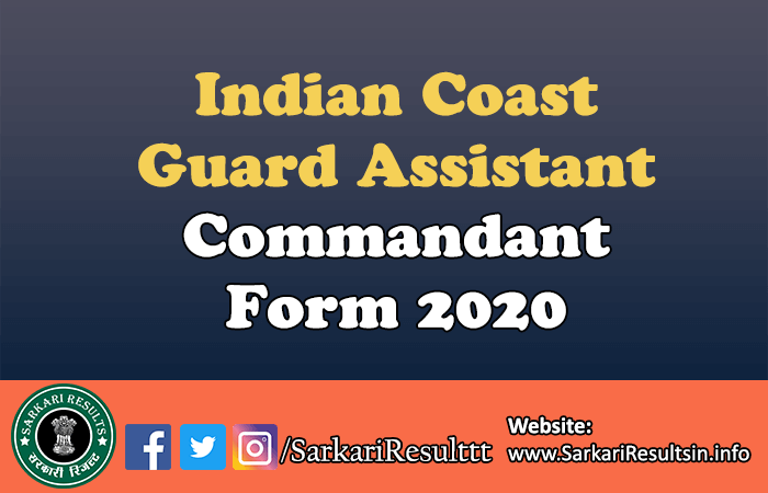 Indian Coast Guard Assistant Commandant Admit Card