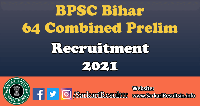 BPSC Bihar 64th Combined Final Result 2021