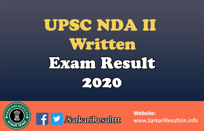 UPSC NDA II Written Exam Result