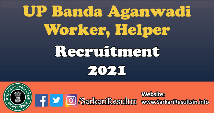 UP Banda Anganwadi Recruitment 2021
