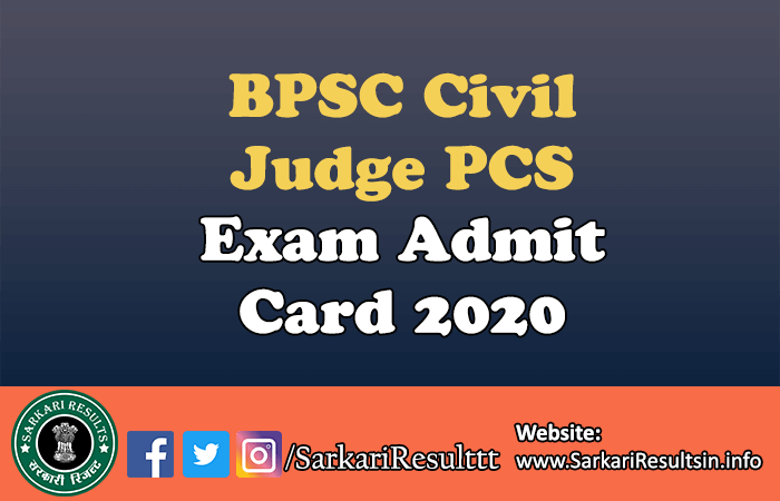 BPSC Civil Judge PCS Recruitment 2021