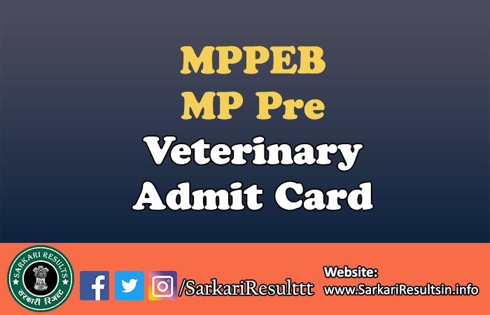 MPPEB MP Pre Veterinary Result
