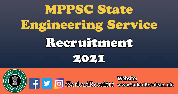 MPPSC State Engineering Service Result 2022