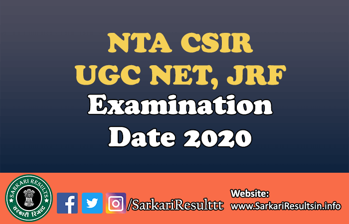 NTA CSIR UGC NET Result