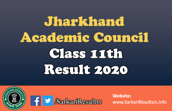 Jharkhand Academic Council Class 11th Result