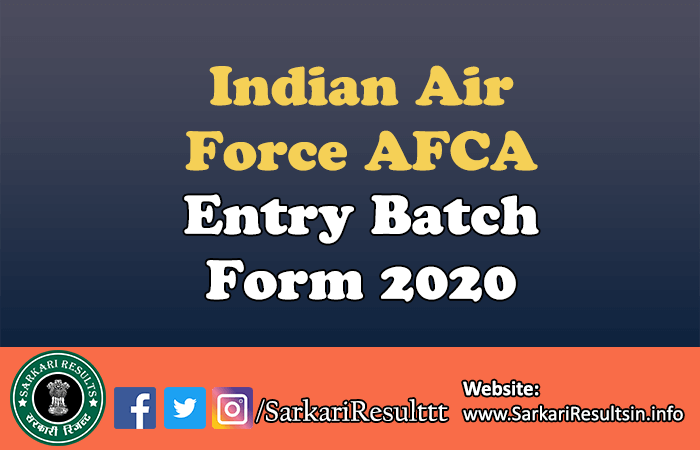 Indian Air Force AFCAT Recruitment 2021