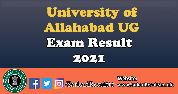 AU UG Final Year Second Exam Result 2021