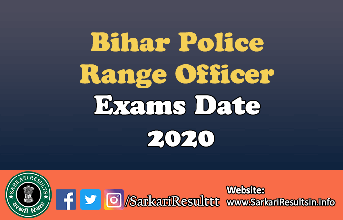 Bihar Police Range Officer PET Admit Card 2022